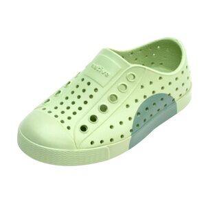 Native Sz J2 Kids Shoes in Light and Dark Green